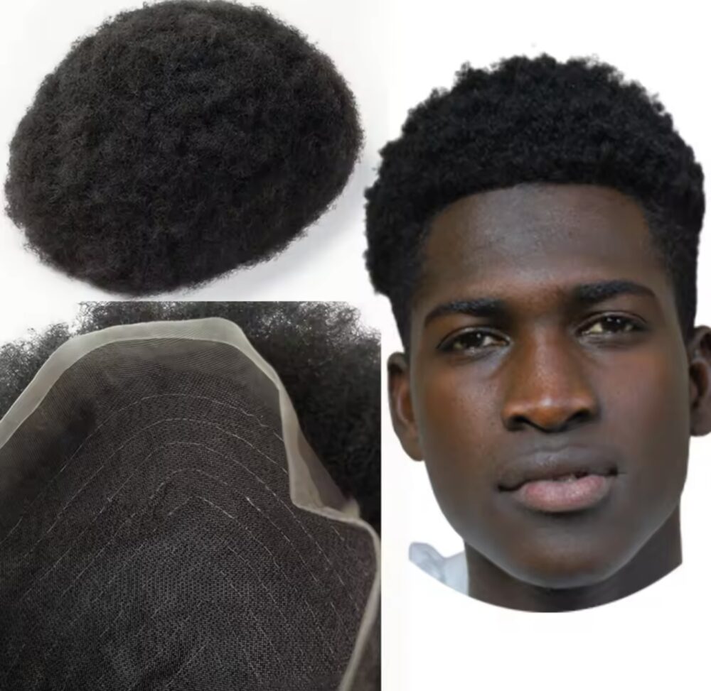 100% Human hair Mens Toupee - Image 9