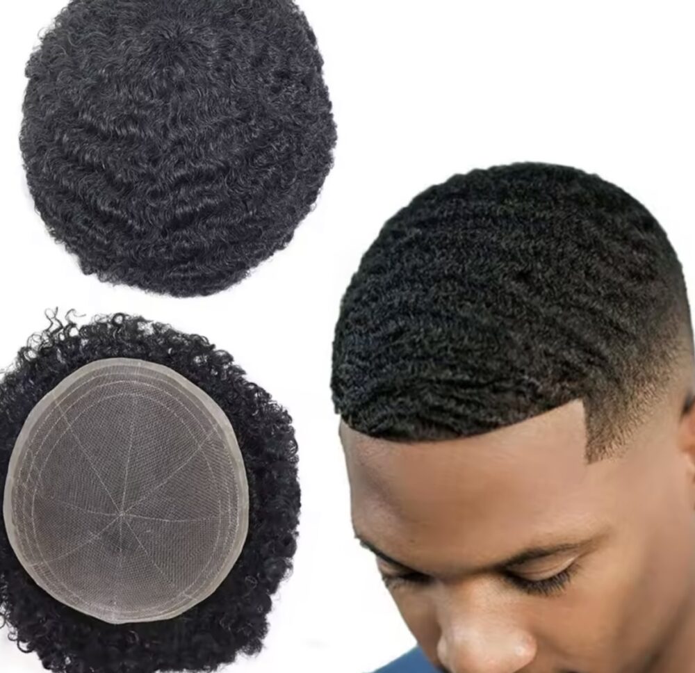 100% Human hair Mens Toupee - Image 8